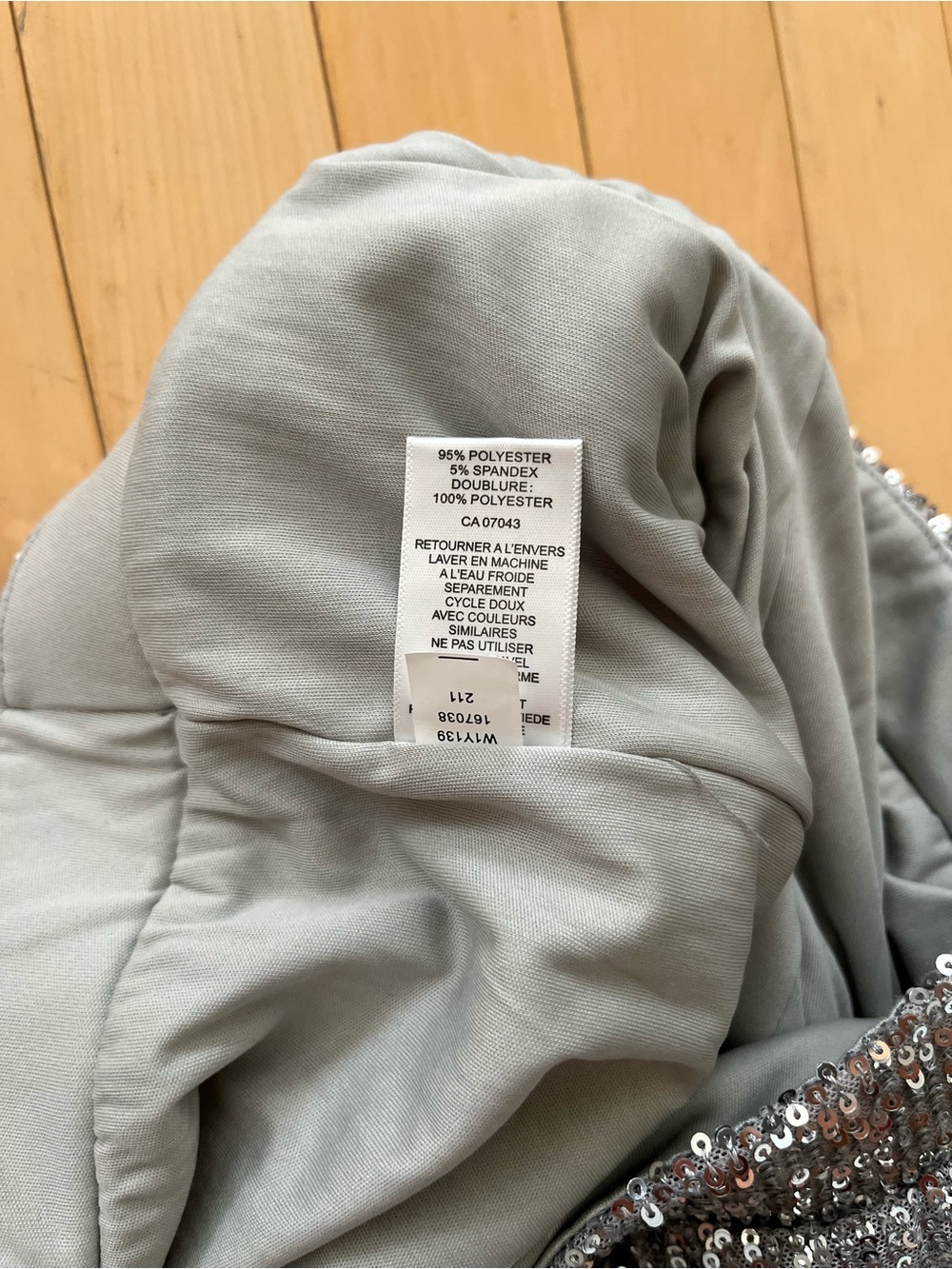 Cable & Gauge Silver Sequin Joggers - Picture 6 of 6